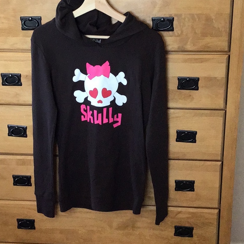 bread & butter brown skully sweatshirt